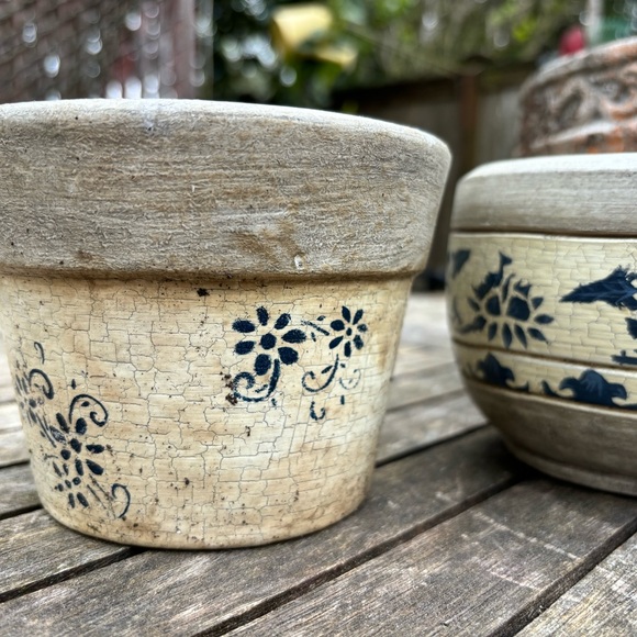 4 Previous Pier 1 Outdoor Clay Pot Candle Holders - Picture 2 of 10